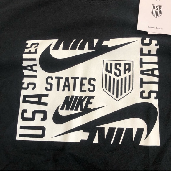 Nike Men's U.S. National Team 'Black' Graphic T-Shirt DX4182-010 size L - Picture 3 of 6